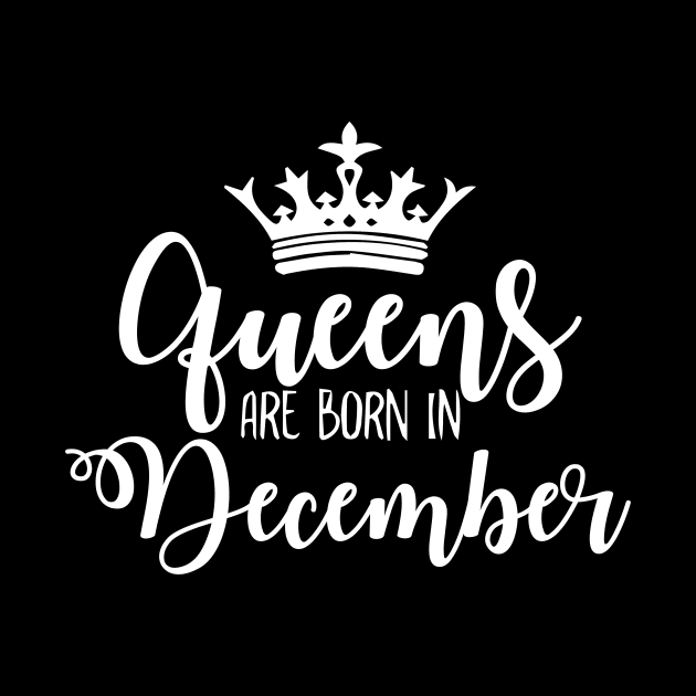 Queens are born in December Luxury stylish birthday gift by Asiadesign