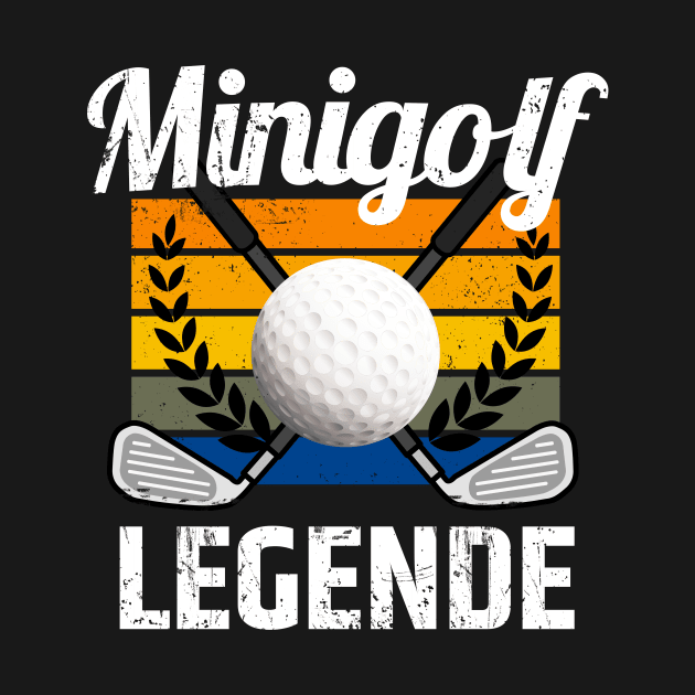 Minigolf Legende Golfball Golf Lustige Sprüche by Foxxy Merch