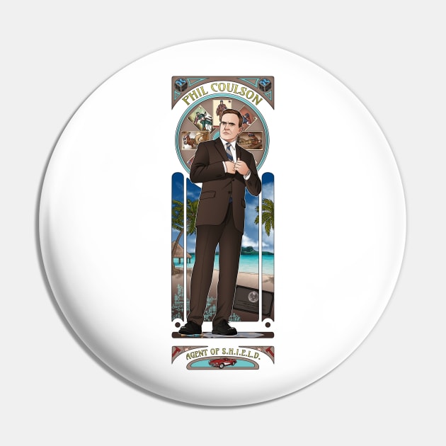 Art Nouveau - The Director Pin by eclecticmuse