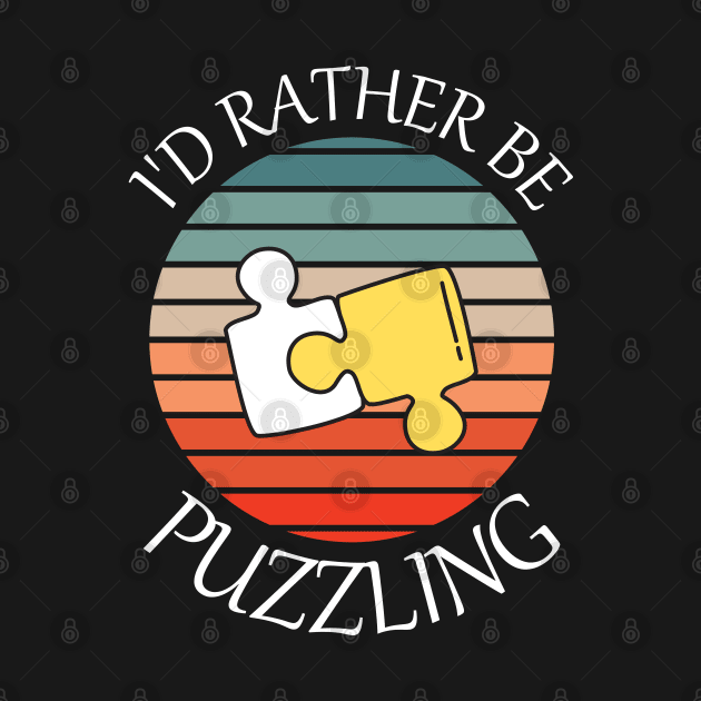 I'd rather be puzzling by Mey Designs