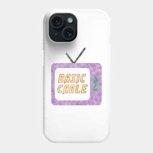 Basic cable 90's 2000's retro television meme joke Phone Case