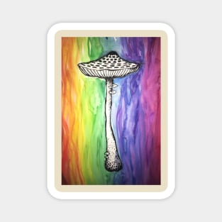 Rainbow Mushroom Magnet