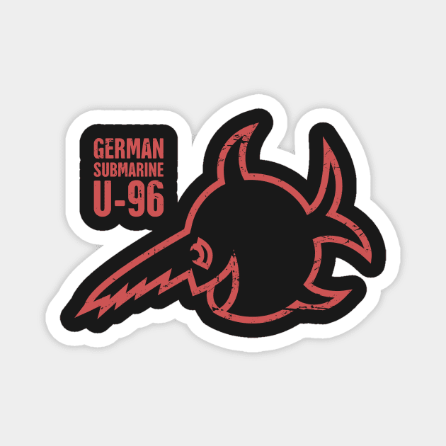 German Submarine U-96 Icon | U-Boat Kriegsmarine Magnet by MeatMan