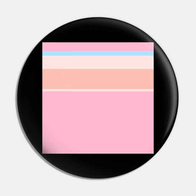 A prime composition of Fresh Air, Cornflower Blue, Baby Pink, Very Light Pink and Pale Rose stripes. - Sociable Stripes Pin by Sociable Stripes