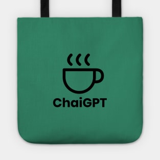 ChaiGPT - Chai Tea - ChatGPT Style (Black) Tote