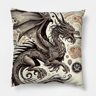 Oriental dragon Pillow