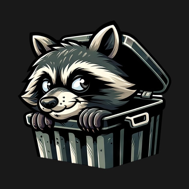 Mischievous Raccoon - Garbage Can Explorer by DefineWear