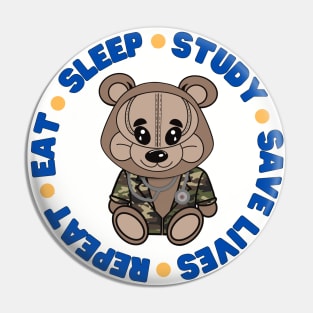 Army Medic Bear - Camo  - PA School Pin