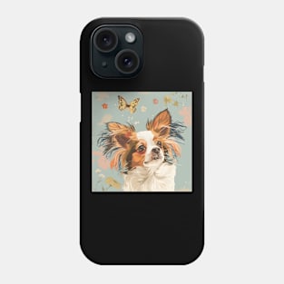 Papillon in 80's Phone Case