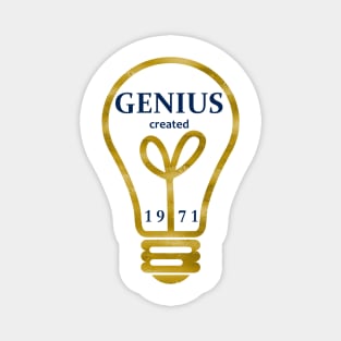 1971 Year - Born in 1971 - Genius Created - Birthday Celebration Magnet