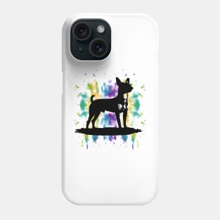 Rat Terrier Ratter Stencil Phone Case