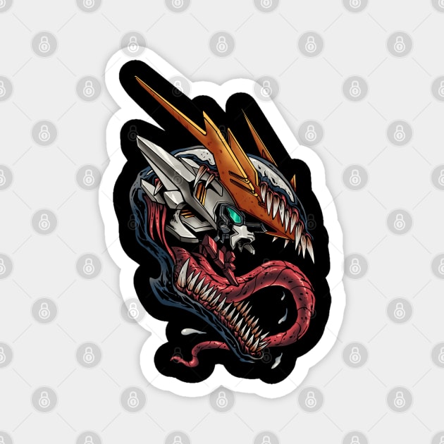 Symbiote Lupus Rex Magnet by kimikodesign