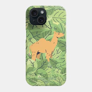 Camel in Leaves Phone Case