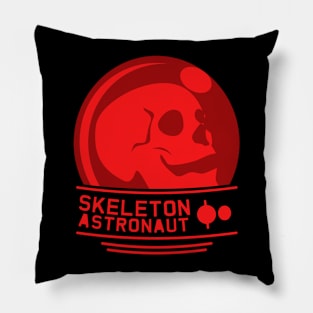 Red SkeletonAstronaut Pillow