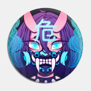 Blue Oni Pin