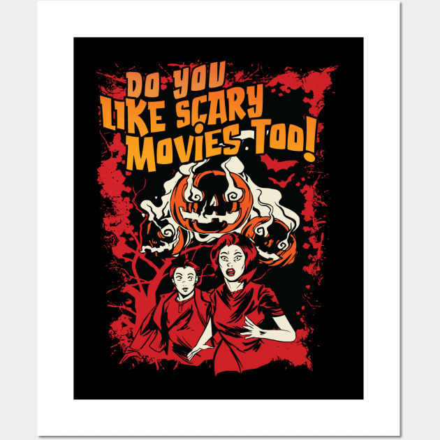 Do you like Scary Movies too! Vintage Graphic - Scary Movies - Posters and Art  Prints