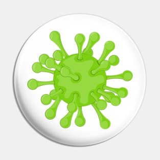 Coronavirus. Biological pollution. Pin