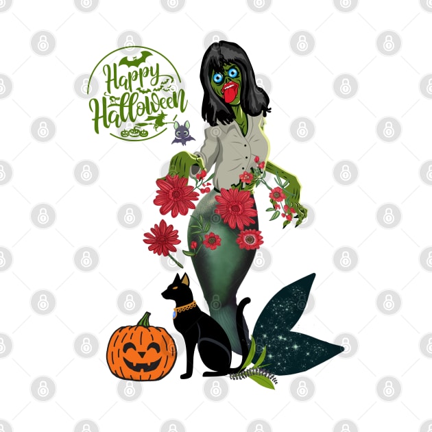 Happy Halloween Mermaid by MGRCLimon