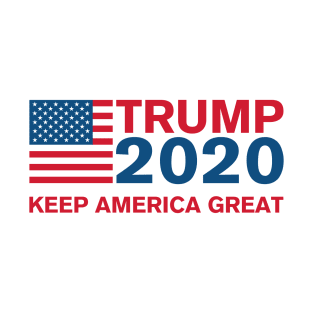 Trump 2020 - Keep America Great - US Flag T-Shirt