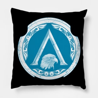 Golden Eagle Spartan Shield Pillow