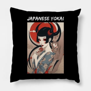 Japanese Yokai Pillow