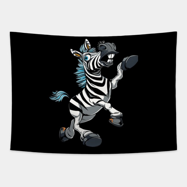 Zebra Global Distribution Tapestry by KatelynnCold Brew