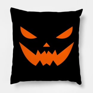 Scary Halloween Pumpkin Face Pillow