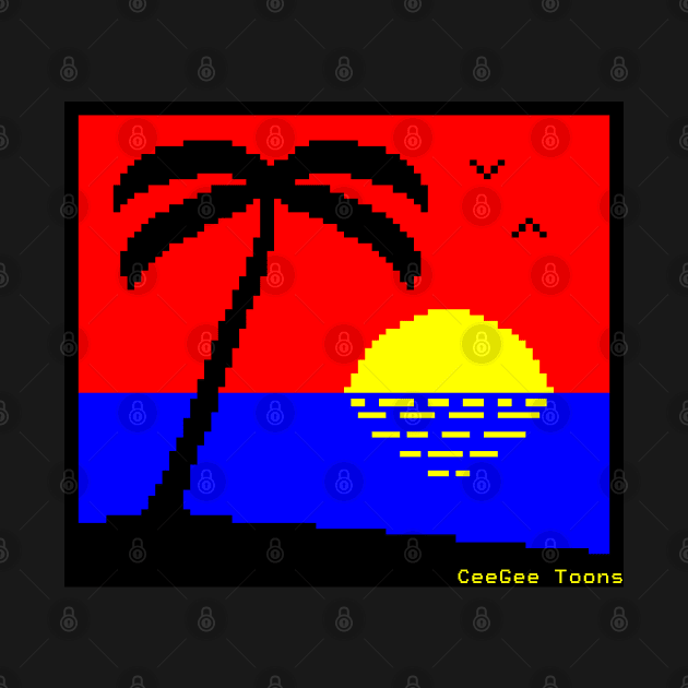 Sunset Beach - Teletext by CeeGeeToons