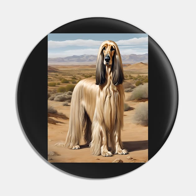 Afghan Hound Pin by ArtShare