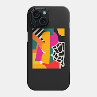 Abstract geometric art 80s style Phone Case