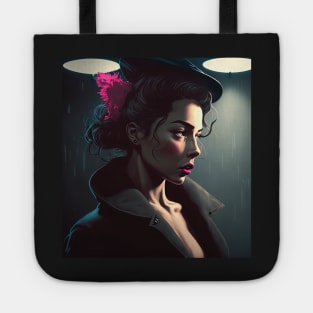 Woman In 1960s Color Film Noir Tote