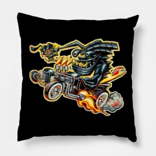 Lava Tiki Hotrod Pillow