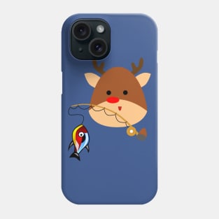 Merry Christmas Reindeer & Fishing Phone Case