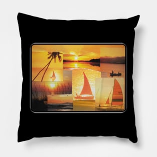 Sunset Sailing Pillow