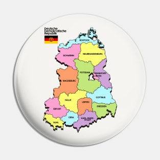 Deutsche Demokratische Republik DDR Map Pin