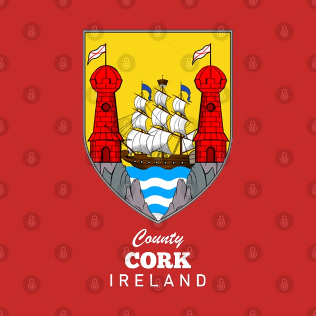 County Cork Ireland Crest by Ireland