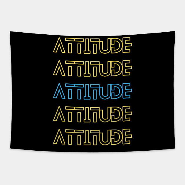 Inspiring Words - positive words - motivational - Attitude Tapestry by mo_allashram