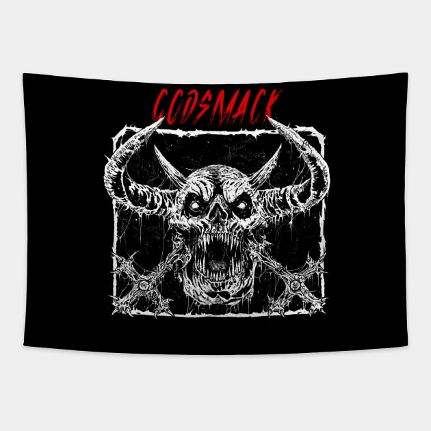 Skull Reverie Godsmack Tapestry by Mutearah
