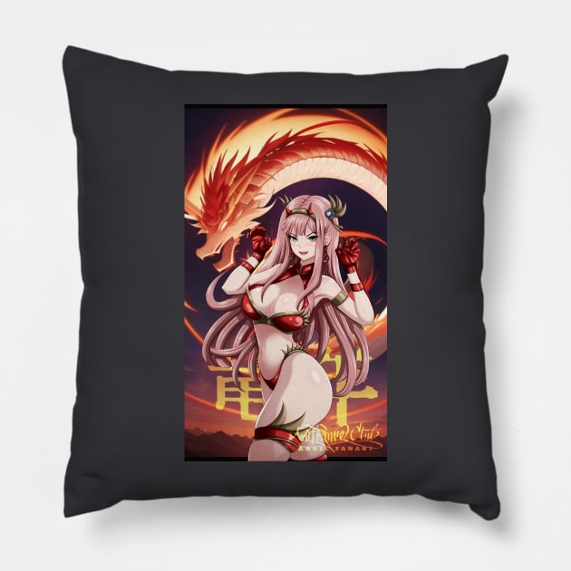 Zerotwo Year of the dragon Pillow by AngelsFANART