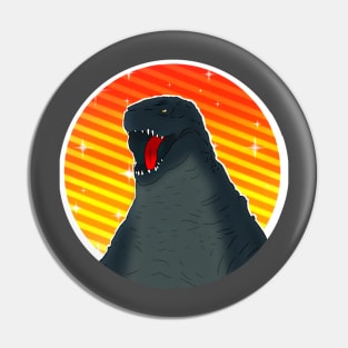 Godzilla t-shirt Pin