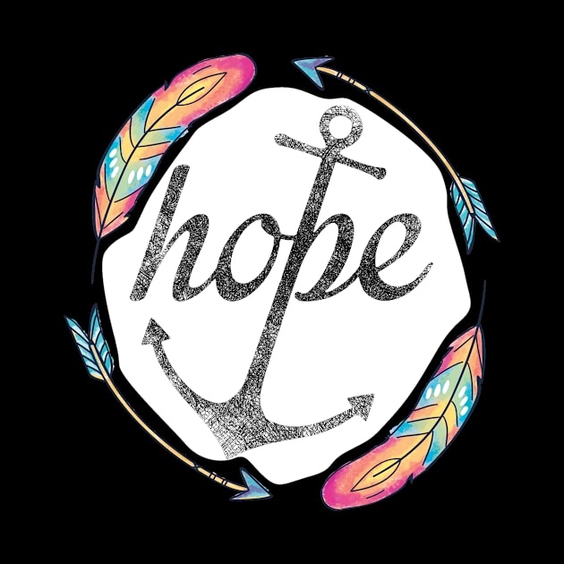 Hope, Faith Hope Love Religious Christian Boho Art by joyjeff