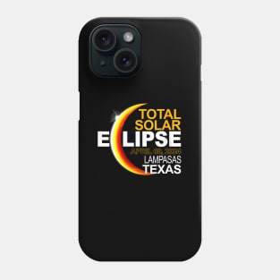 Wos Lampasas Texas Total Solar Eclipse April 8 2024 Phone Case