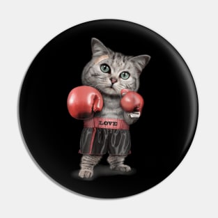 CAT BOXING Pin