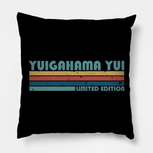 Proud Limited Edition Yui Name Personalized Retro Style Pillow