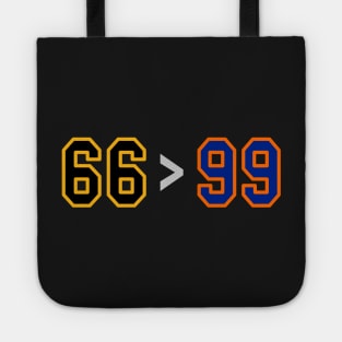 66 is Greater Than 99 Pittsburgh Hockey Tote