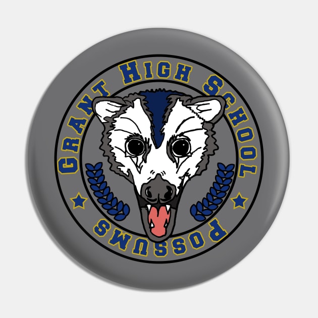 Party of Five Grant High School Possums Pin by shanestillz