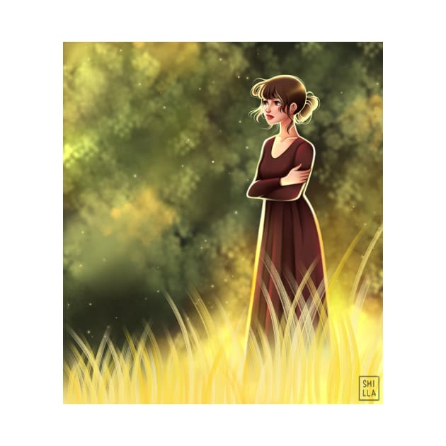 Lizzie in the Fields by Smilla