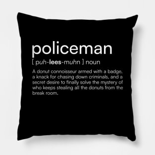 Policeman Definition Pillow