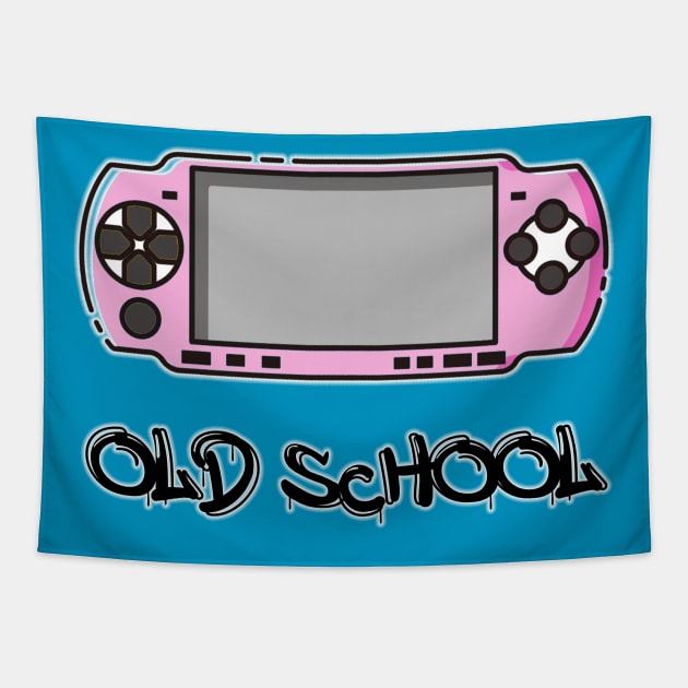 Playstation Portable Old School Design Tapestry by Jahaziel Sandoval