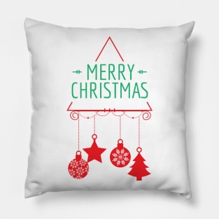 Merry Christmas Tree Pillow